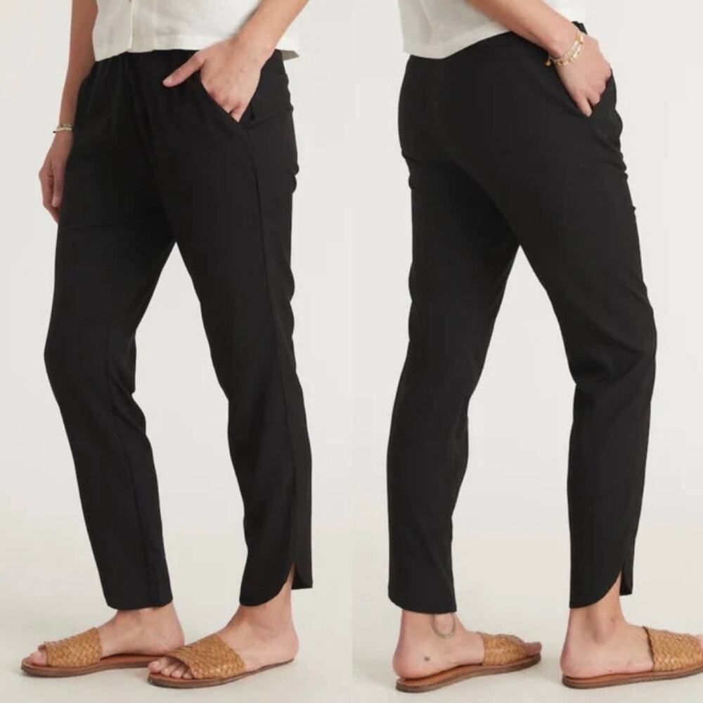 Marine Layer Allison Pull On Pant Black Size Small Lightweight Stretch Neutral